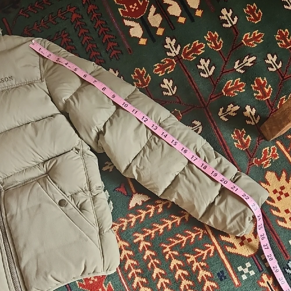 Filson Down Hooded Puffer Jacket in Light Sage - Picture 10 of 10